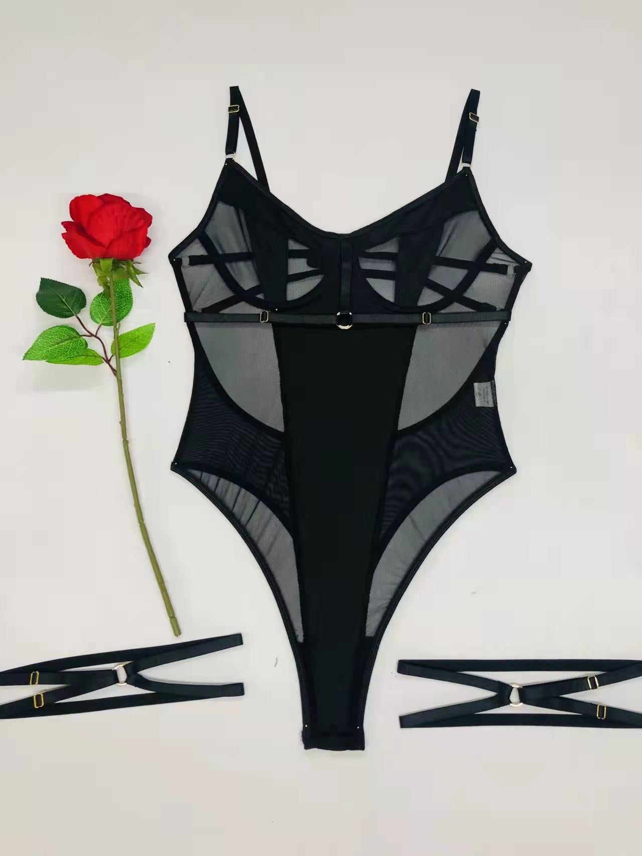 Natasha Mesh Sexy Bodysuit